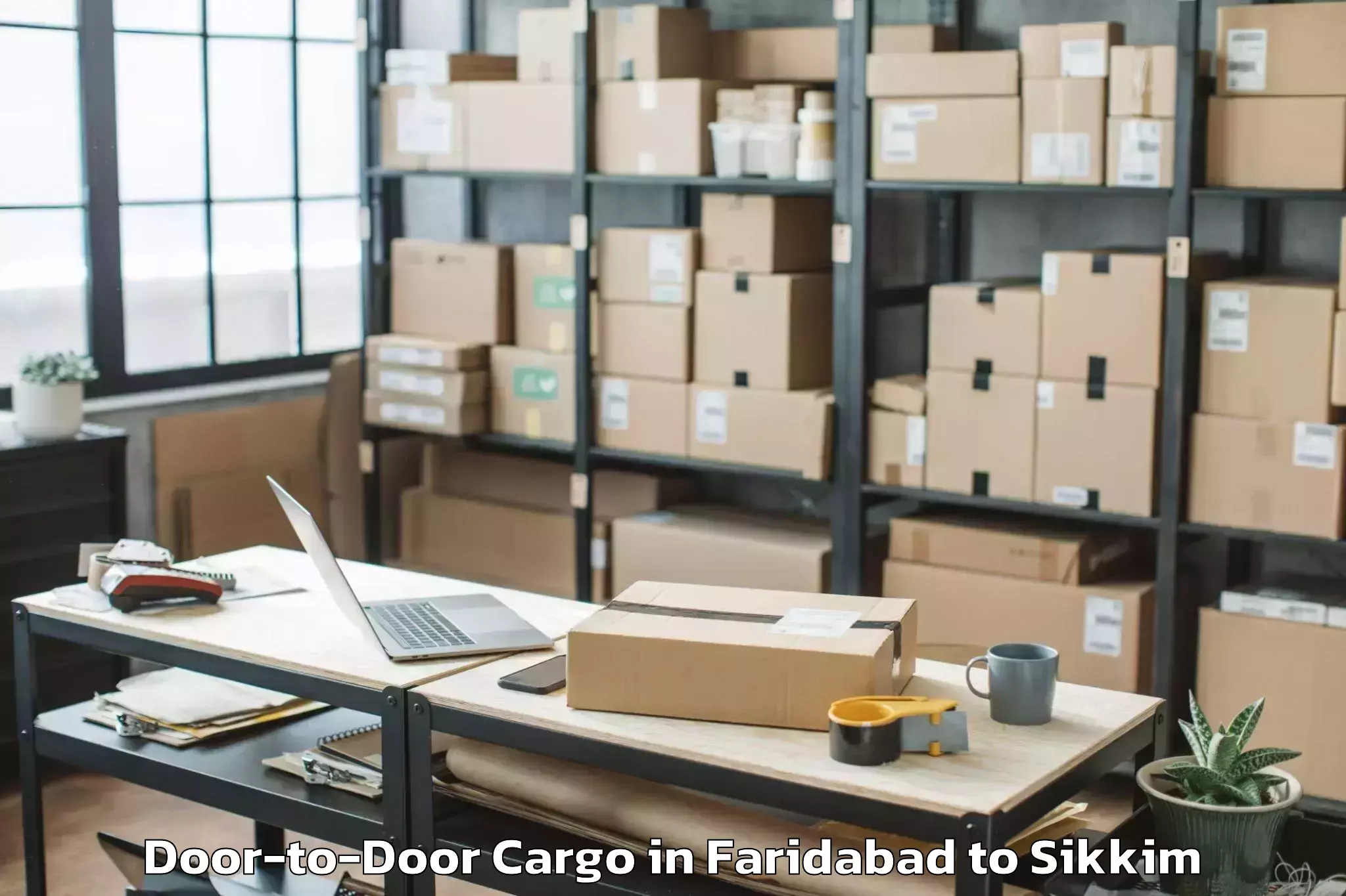 Faridabad to Geyzing Door To Door Cargo